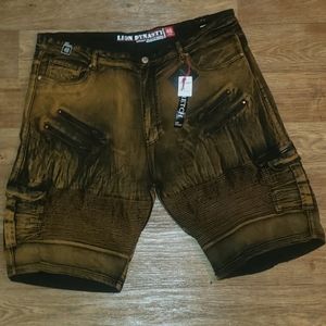 Lion Dynasty Premium Denim Shorts